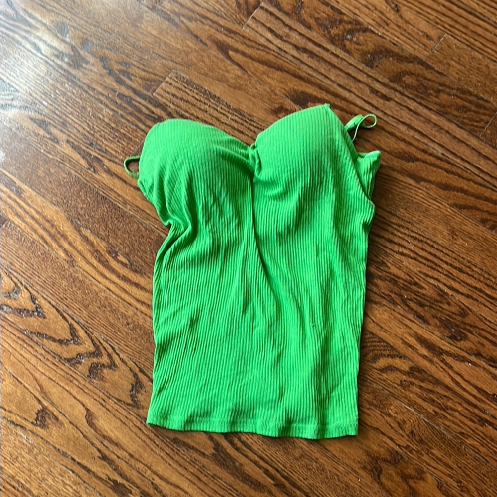 Grane Green Sleeveless Bra Camisole